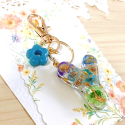 お花いっぱい大人のイニシャルキーホルダー「Y」 その他アクセサリー