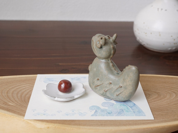 夢をつかむ龍　置物 / 陶器　干支・辰・たつ /Creema限定 4枚目の画像