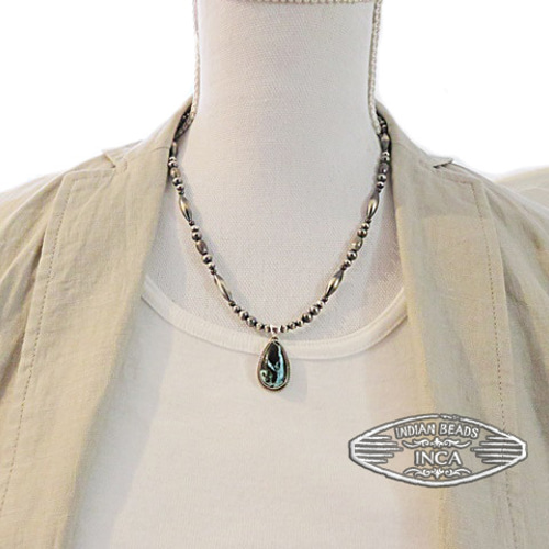インディアンジュエリー ネックレス ナバホ シルバー925 ターコイズ