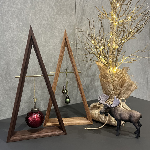 triangle tree / 季節 母の日 お正月 北欧 木 プレゼント 玄関 大人 インテリア シンプル 8枚目の画像