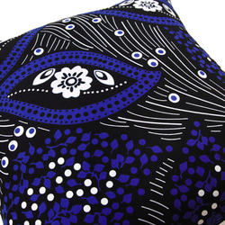 アフリカ布のクッションカバー（ ボタニカル ）45×45 アフリカンプリント 3枚目の画像