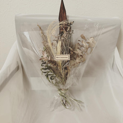 ivorynoon パンパス ドライフラワー リース 白 天使の羽 天使の輪