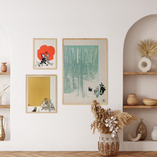 NO.515】オズの魔法使いイラストアートポスターファンシーおしゃれ絵本