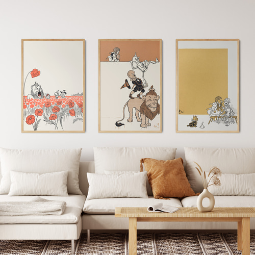 NO.515】オズの魔法使いイラストアートポスターファンシーおしゃれ絵本