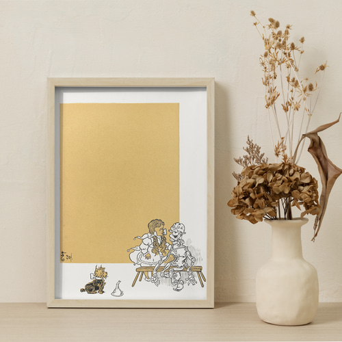 NO.515】オズの魔法使いイラストアートポスターファンシーおしゃれ絵本