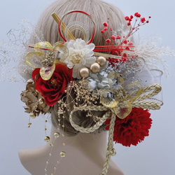 ヘッドドレス／ゴスロリ／バラ／十字架／レース／モーブ ヘッドドレス