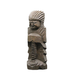 護法神(15cm gh4413)仏像 円空仏 摸刻 木彫 3枚目の画像