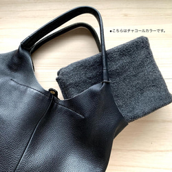 ◆特別価格!◆「シンプルが良い。」大人の上質&暖かフリース コンパクトマフラー(BLACK) 4枚目の画像