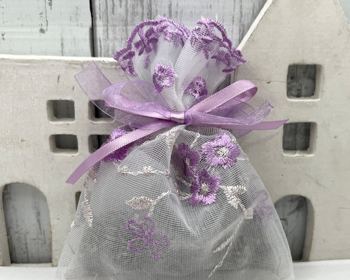 2312-44 ミディサシェ 香り袋 ラベンダーポプリ かわいい小花柄② ピンク 2312-44 ミディサシェ 香り袋 ラベンダーポプリ かわいい小花柄