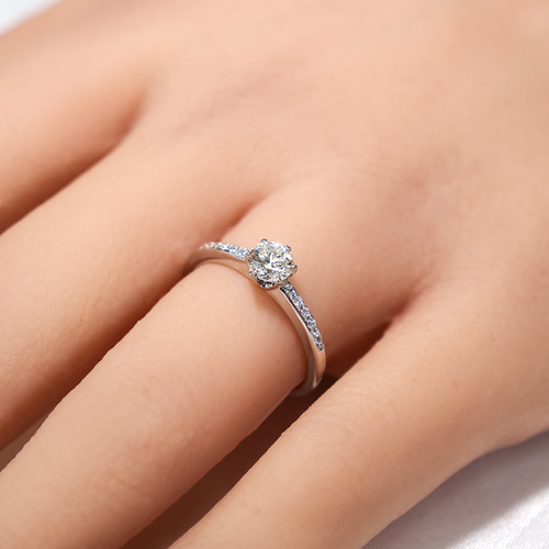 0.5ct 婚約指輪 プロポーズリング 天然ダイヤモンド 永久保証 0.5ct 婚約指輪 プロポーズリング 天然ダイヤモンド 永久保証