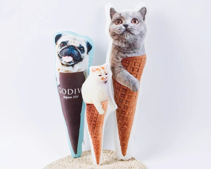 アイスクリームコーンワンワン 犬 アーティストベア 海外作家様
