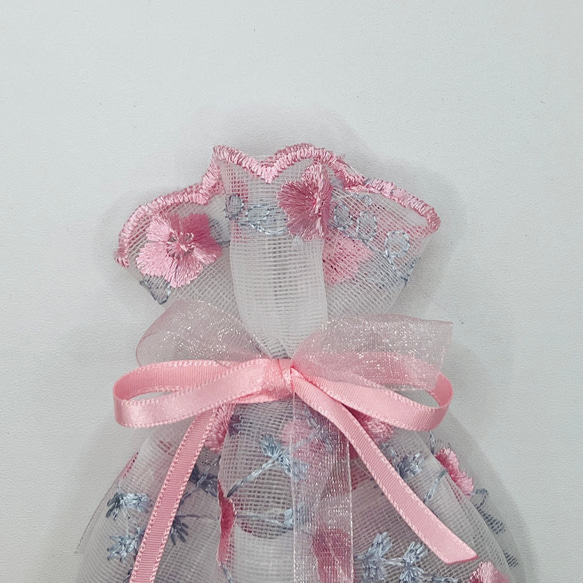 ラベンダーのサシェ　香り袋　ピンク ハンドメイド　富良野　快眠　アロマ　ポプリ 2枚目の画像