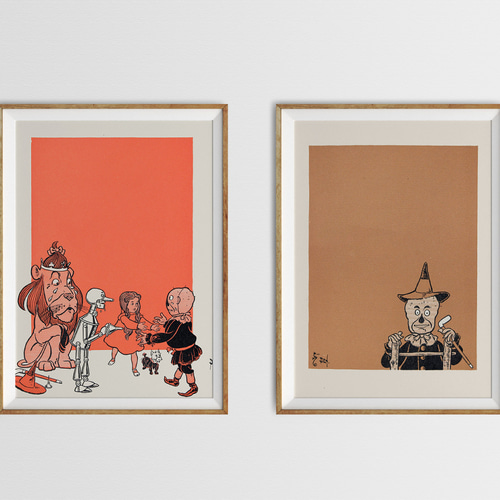 NO.516】オズの魔法使いイラストアートポスター☆ファンシーおしゃれ