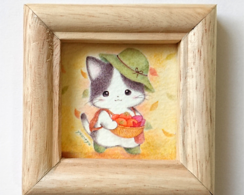 複製ミニイラスト「ねこちゃんの収穫の秋」 イラスト you-ryu 通販|Creema(クリーマ) 16757800 複製ミニイラスト「ねこちゃんの収穫の秋」 イラスト you-ryu 通販|Creema(クリーマ) 16757800