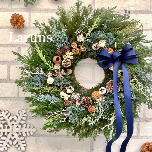 クリスマスリース お正月リース 冬リース ボタニカルリース