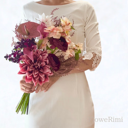 Wedding Bouquet ー Red Dahliaー　【レンタルブーケ　3泊4日】 2枚目の画像