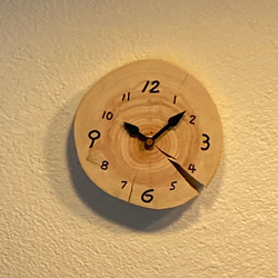 木製(ヒノキ)　置き時計　掛け時計　おまけの鍋敷① 2枚目の画像