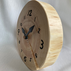 木製(ヒノキ)　置き時計　掛け時計　おまけの鍋敷① 3枚目の画像