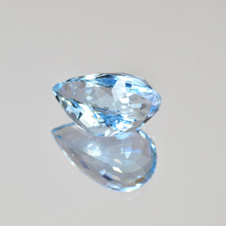 ソ付 アクアマリン 2.959ct ルース ペアシェイプ 6枚目の画像