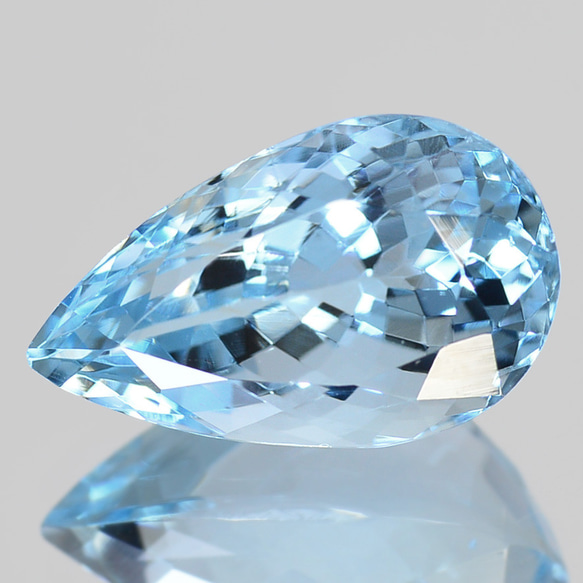 ソ付 アクアマリン 2.959ct ルース ペアシェイプ 天然石