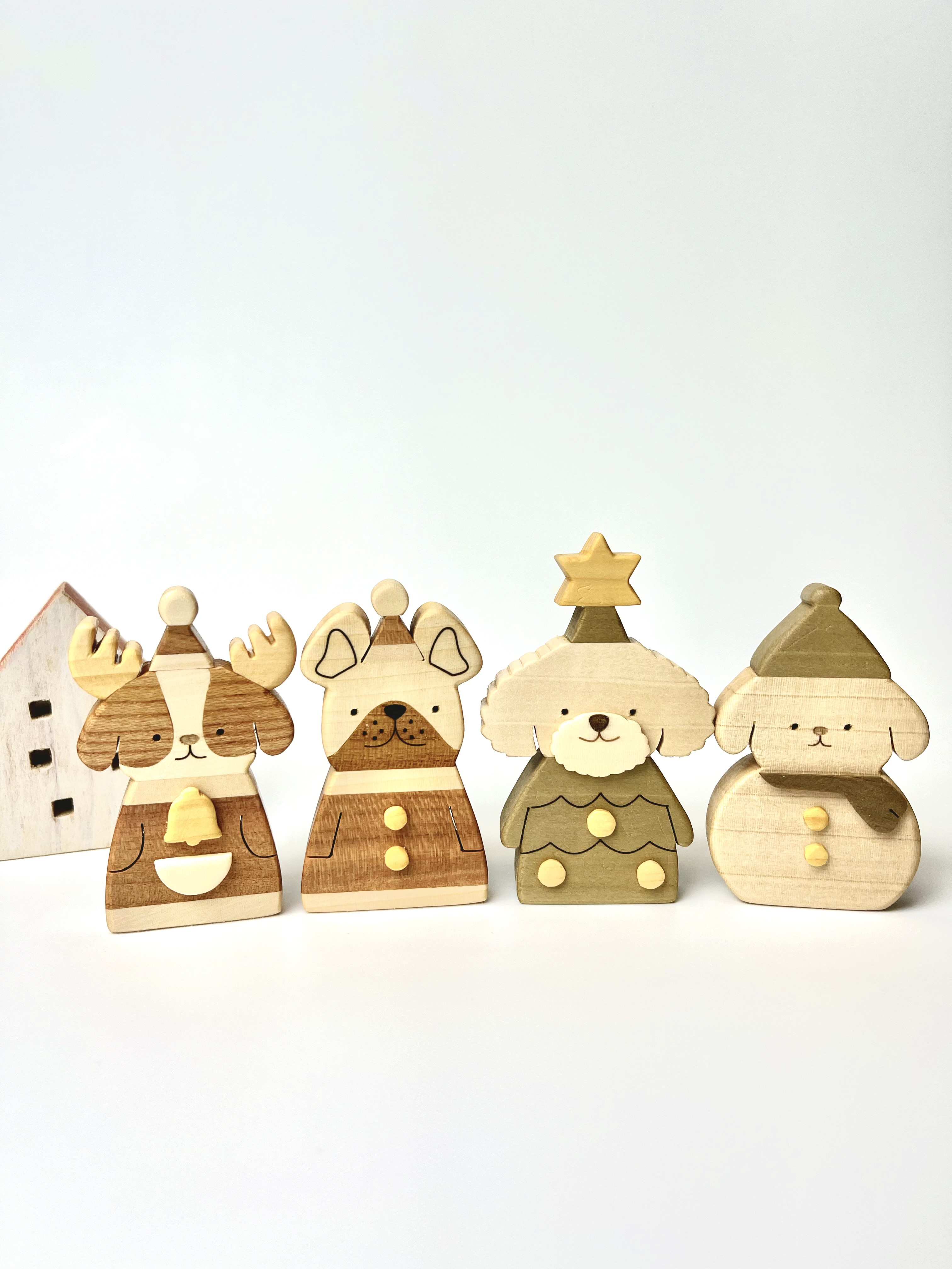 クリスマスのワンちゃんたち(コンパクトサイズ)