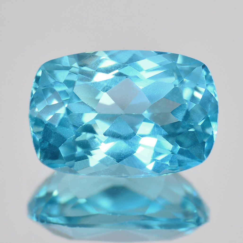 ◆ソ付 アパタイト 1.524ct ルース クッション パライバカラー