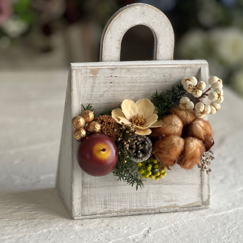 ウッドショッパーズホワイト プリザーブドフラワー 花結 通販 16758501