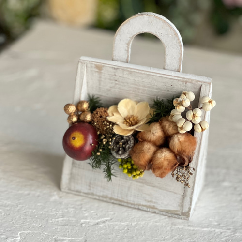 ウッドショッパーズホワイト プリザーブドフラワー 花結 通販 16758501