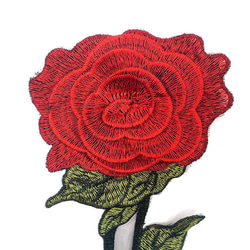 豪華薔薇モチーフ レッド　15*35cm　　 3枚目の画像