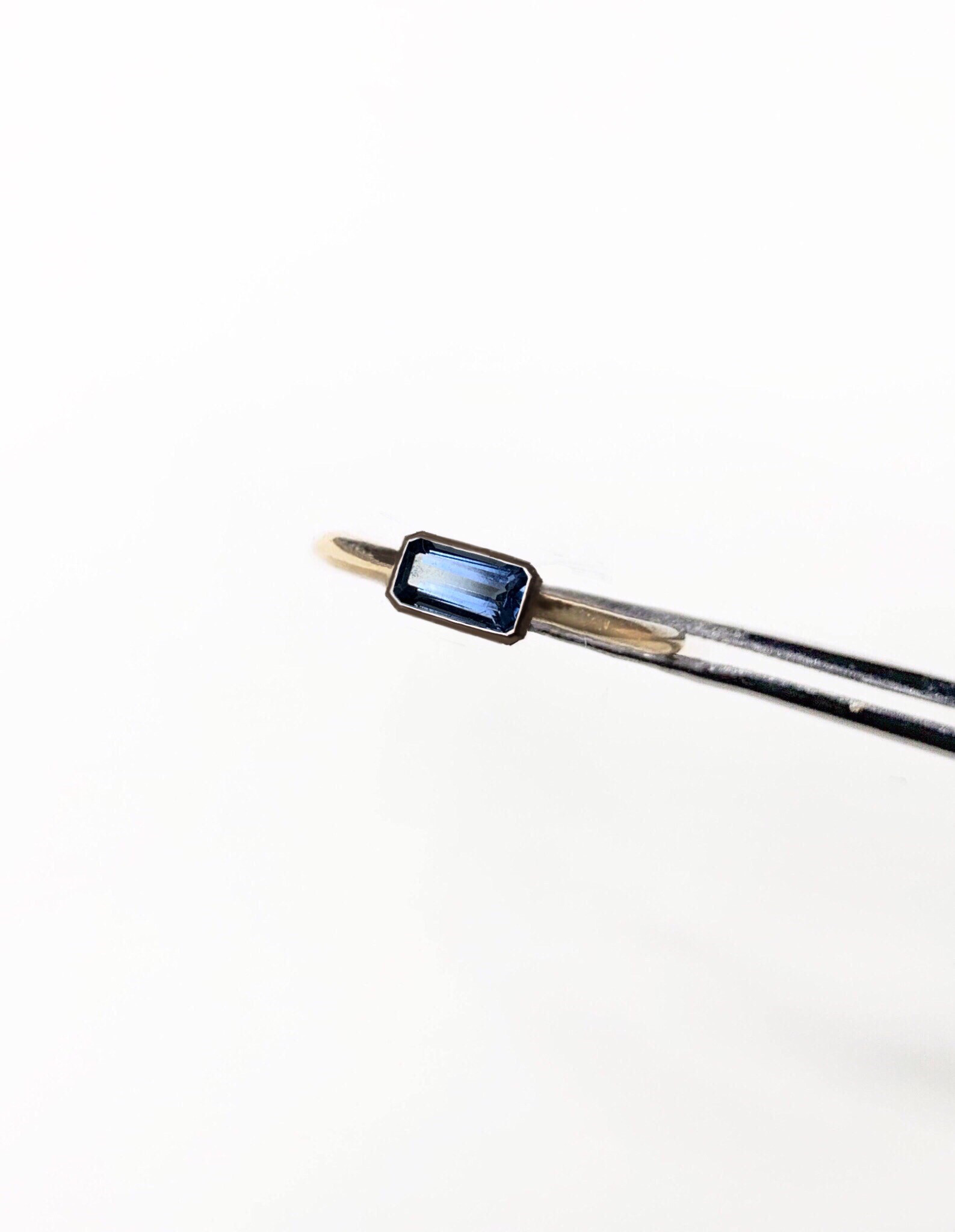 一点もの k18 Cobalt Blue Gahnite Spinel リング No.2/ 受注制作