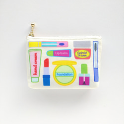 メイクホリックな コスメポーチ ミニ マルチカラー　お気に入りコスメの収納に！ 3枚目の画像