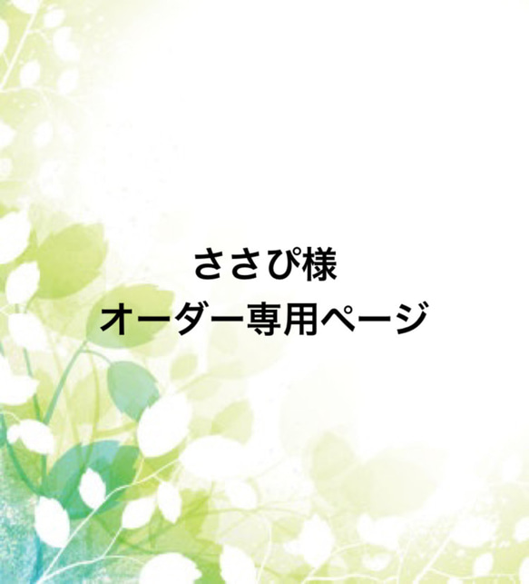 ささぴ様ご予約分オプション 1枚目の画像