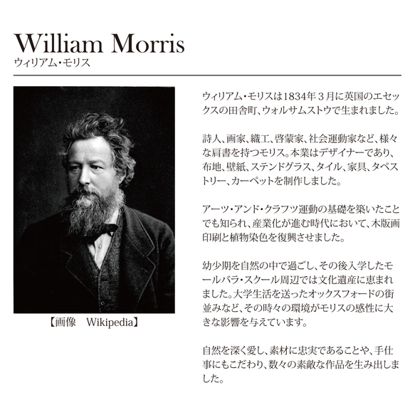 【絵画シューズ】William Morris（ウィリアム・モリス）『クレイ～Cray～』スリッポンシューズ 12枚目の画像