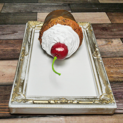油絵 絵画 【飛び出すchristmas cake】 油絵 絵画【飛び出すチョコケーキ】 絵画 HR 通販 16060429