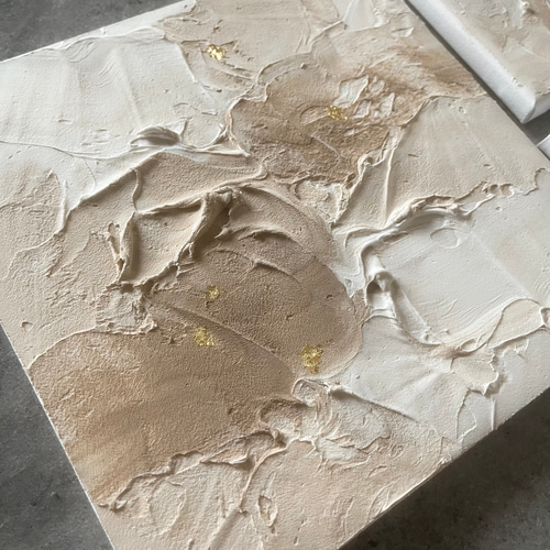 モダンアート　2枚セット　25×25㎝　現代アート　テクスチャーアート　抽象画 モダンアート 3枚セット 現代アート テクスチャーアート アート