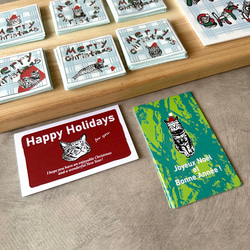 [Joyeux noël] フランス語猫のクリスマスカード 6枚目の画像