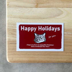 [happy holidays] フランス語猫のクリスマスカード 8枚目の画像