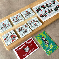 [happy holidays] フランス語猫のクリスマスカード 7枚目の画像