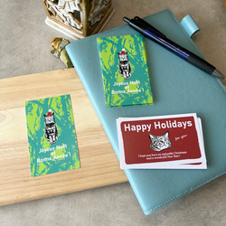 [happy holidays] フランス語猫のクリスマスカード 5枚目の画像