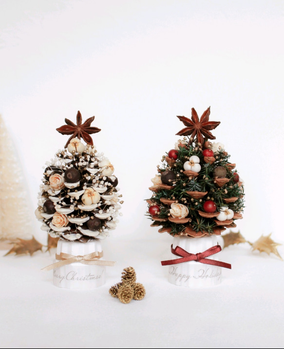 クリスマスツリー 松ぼっくりミニツリー 手作りキット キット MM360