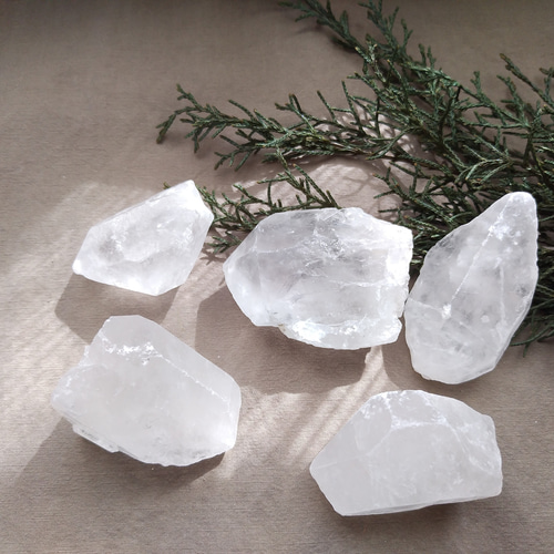 天然水晶 結晶ポイント / L その他インテリア雑貨 Clear 通販