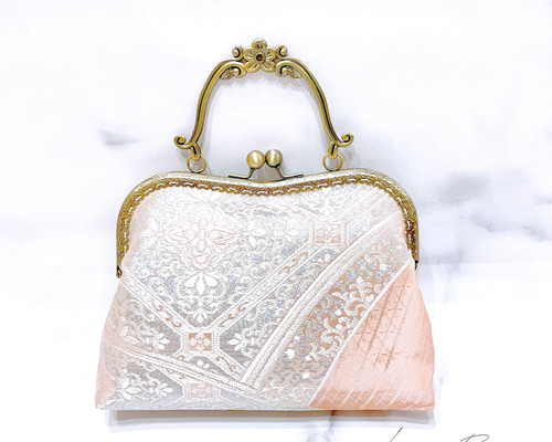 限定1点物♡格の高い濃密刺繍の最高級西陣帯地！パールホワイト  