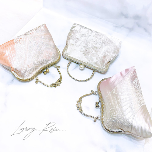 限定1点物♡本真珠加工！格の高い煌めき濃密刺繍のスノーホワイト  