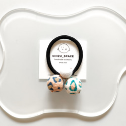 No.45》カラフルな羊毛フェルトのヘアゴム ヘアゴム chizu 通販