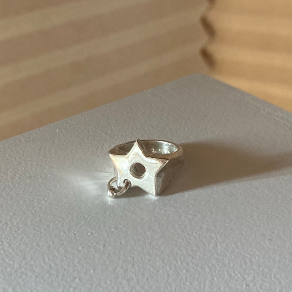 silver cbr star ring 2枚目の画像