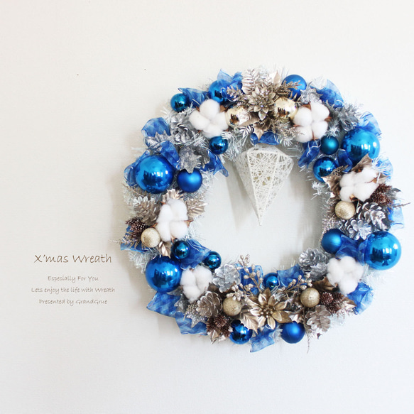 超早割祭2024』1点限り「送料無料」クリスマスリース 直径約40cm