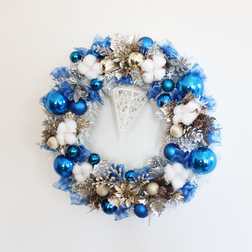 超早割祭2024』1点限り「送料無料」クリスマスリース 直径約40cm