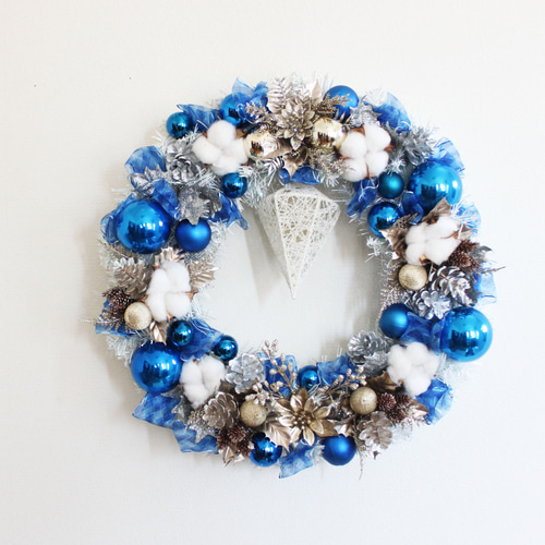 超早割祭2024』1点限り「送料無料」クリスマスリース 直径約40cm