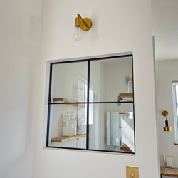 FIX窓 アイアン ガラス 室内窓 オイルガード デコマド 造作窓 オーダー