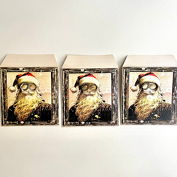 おもしろ ポチ袋（一万円札専用）スチームパンク風デザイン（クリスマス限定ver.）　3枚セット 4枚目の画像